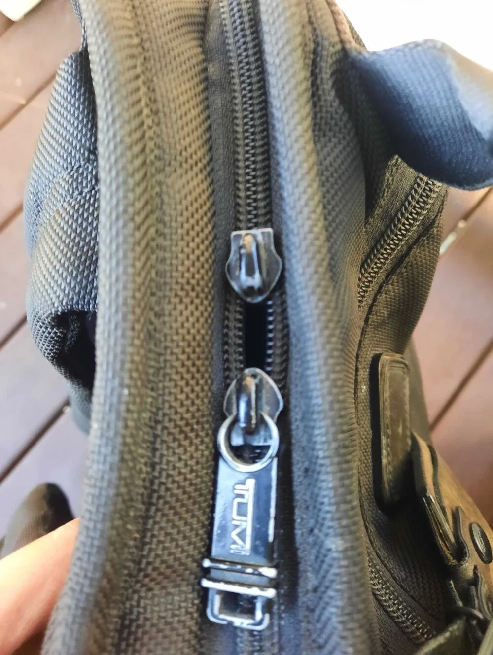 2 TUMI ALPA T-PASS Black Travel Backpack and Briefcase Set -